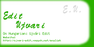 edit ujvari business card