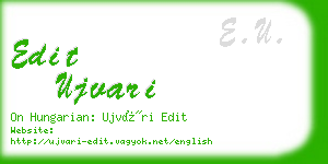 edit ujvari business card